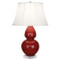 Double Gourd Table Lamp - Oxblood
