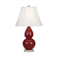 Small Double Gourd Table Lamp - Oxblood