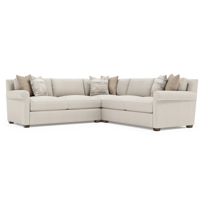 Bernhardt 3 Piece Barnes Fabric Sectional
