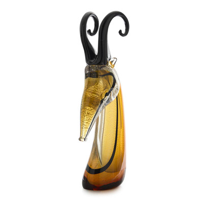 John Richard Abstract Glass Antelope Sculpture