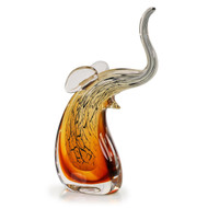 John Richard Abstract Glass Elephant Sculpture