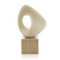 John Richard Abstract Loop Sculpture on Marble