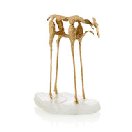 John Richard Abstract Moose Sculpture on Selenite II