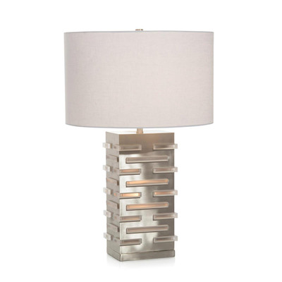 John Richard Acrylic Block Illuminating Table Lamp
