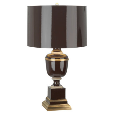 Mary McDonald Annika Table Lamp - Natural Brass - Chocolate Lacquer