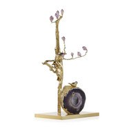 John Richard Amethyst Grove Sculpture on Brass Base