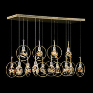 John Richard Bergamo Fourteen-Light Horizontal Chandelier
