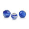 John Richard Blue Cut Glass Orbs - Set of 3