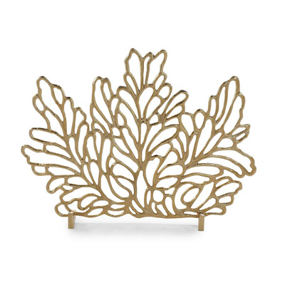 John Richard Botanical Fire Screen - Gold