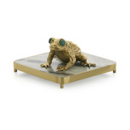 John Richard Brass Frog Napkin Holder