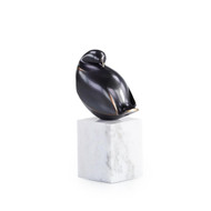 John Richard Bronzed Bird Sculpture on Marble Base - Small