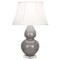 Double Gourd Table Lamp - Smokey Taupe