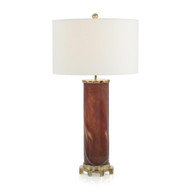 John Richard Burnt Sienna Marbled Glass Table Lamp