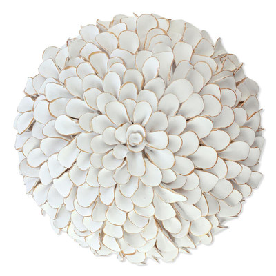 John Richard Button Flower Wall Art - White I