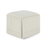 John Richard Chelsea Ottoman - Onyx Bisque