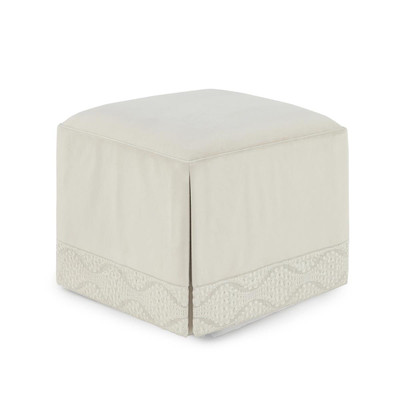 John Richard Chelsea Ottoman - Onyx Bisque
