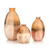John Richard Cinnabar Vases - Set of 3