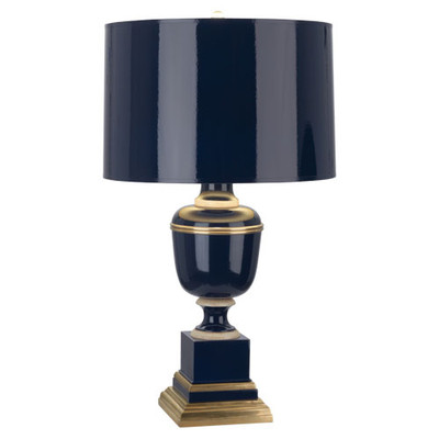 Mary McDonald Annika Table Lamp - Natural Brass - Colbalt Lacquer