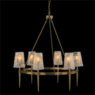 John Richard Coffee Bronze Torch Six-Light Chandelier