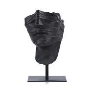 John Richard Countenance Sculpture on Iron Base