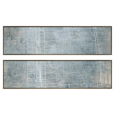 John Richard Debra Ferrari's Unfolding No. 1-2 Diptych