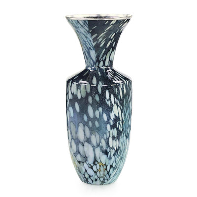 John Richard Diana Vase - Blue Enamel