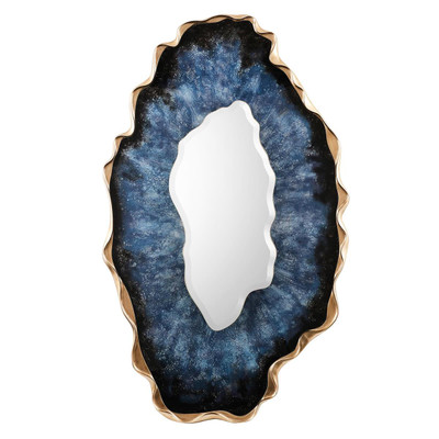 John Richard Dirillo Mirror - Tall Blue Agate