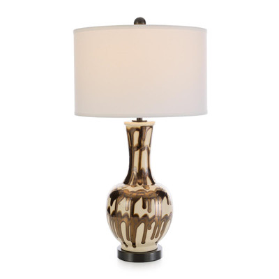 John Richard Drizzled Porcelain Table Lamp