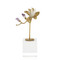 John Richard Embellished Blossom Sculpture on Crystal - Large
