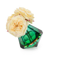 John Richard Emerald Art Glass and Roses