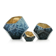 John Richard Eon Bowls - Set of 3 Blue