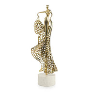John Richard Evangelina Sculpture on Marble - Brass