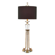 John Richard Faceted Crystal in Stand Buffet Lamp