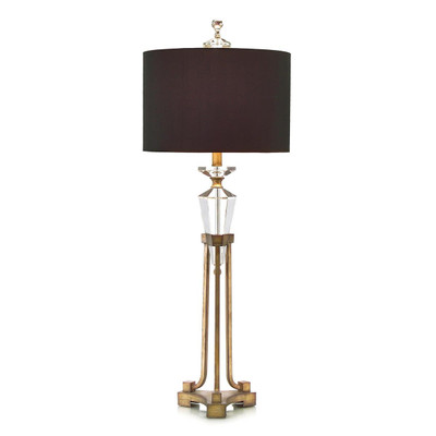 John Richard Faceted Crystal in Stand Buffet Lamp