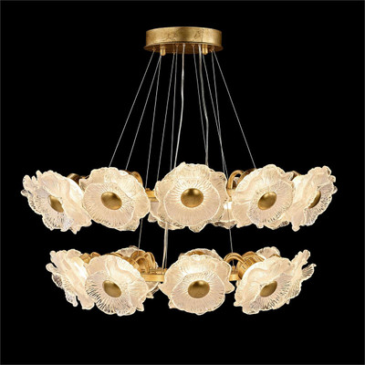 John Richard Farnese Two-Tier Twenty-One-Light Chandelier