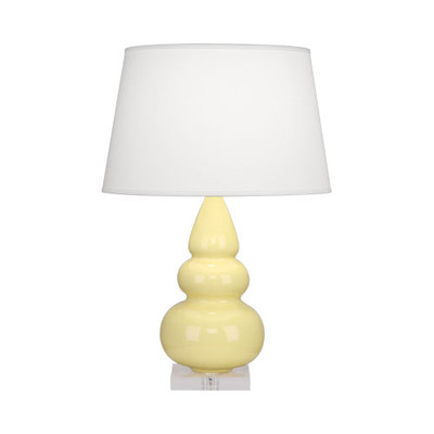 Small Triple Gourd Table Lamp - Butter