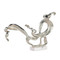 John Richard Flourished Leaf Sculpture on Marble - Nickel