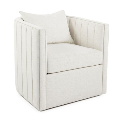 John Richard Giacosa Swivel Club Chair - Nomad Snow