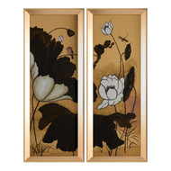 John Richard Gilded Garden Panels Diptych