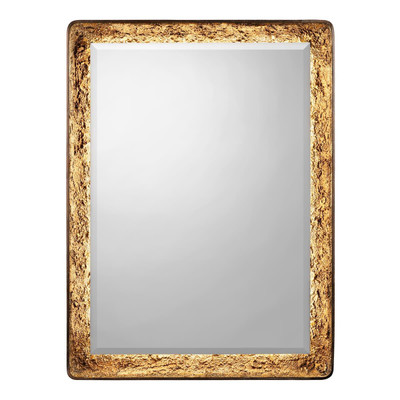 John Richard Gilded Oak Lighted Mirror - Rectangular
