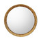 John Richard Gilded Oak Lighted Mirror - Round