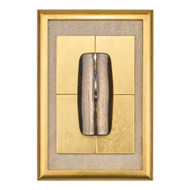 John Richard Gilded Porcelain Relief Wall Art - Bronze