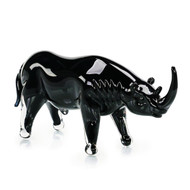 John Richard Glass Rhino Sculpture