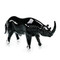 John Richard Glass Rhino Sculpture