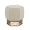 John Richard Honeycomb Ottoman - Gold - 5020