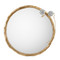 John Richard Hydrangea Mirror - Brass