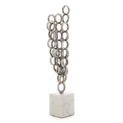 John Richard Iron Chain Sculpture on Marble