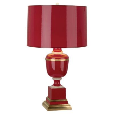 Mary McDonald Annika Table Lamp - Natural Brass - Red Lacquer