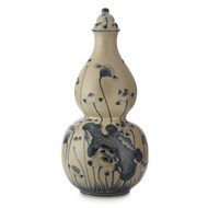 John Richard Lidded Blue Lotus Jar