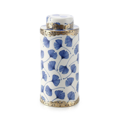 John Richard Lidded Ginkgo Jar - Small